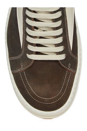 Runway Vintage Sneaks In Brown and milk suede RICK OWENS | RR02E1897LCSILV10611